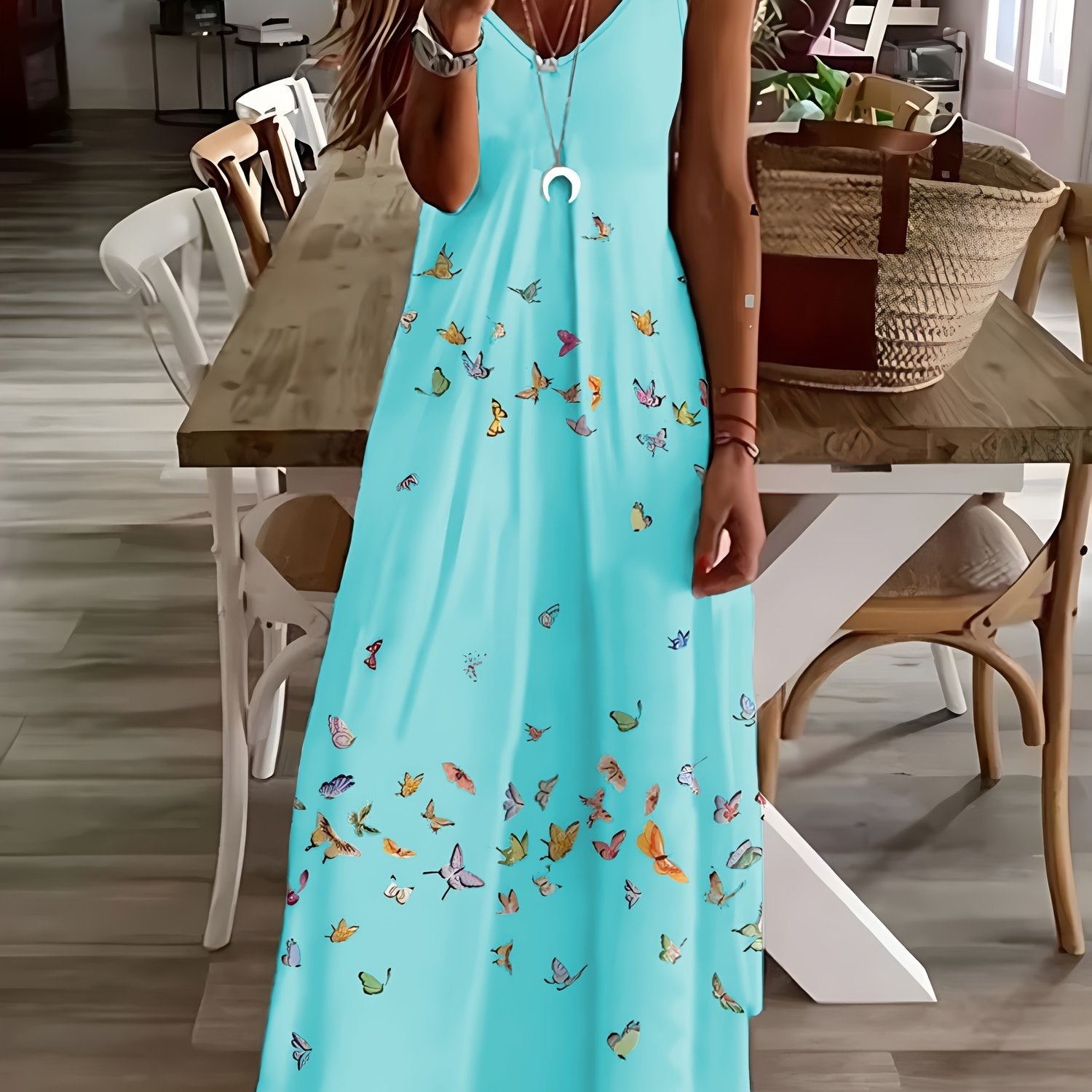 Butterfly Inspired Design Women's Dress