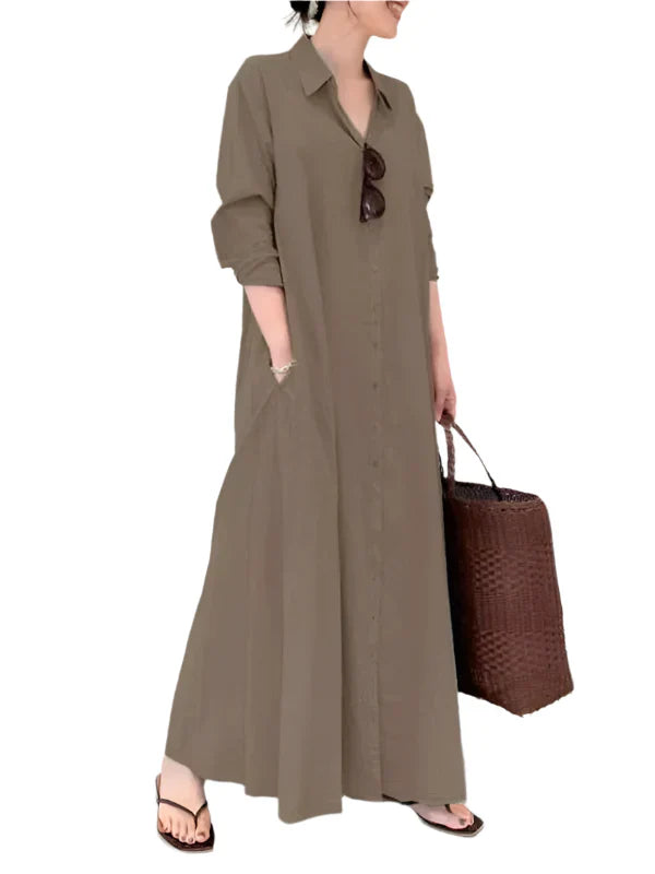Livia Maxi Dress for Women – Elegant Long Dress with A-Line Silhouette