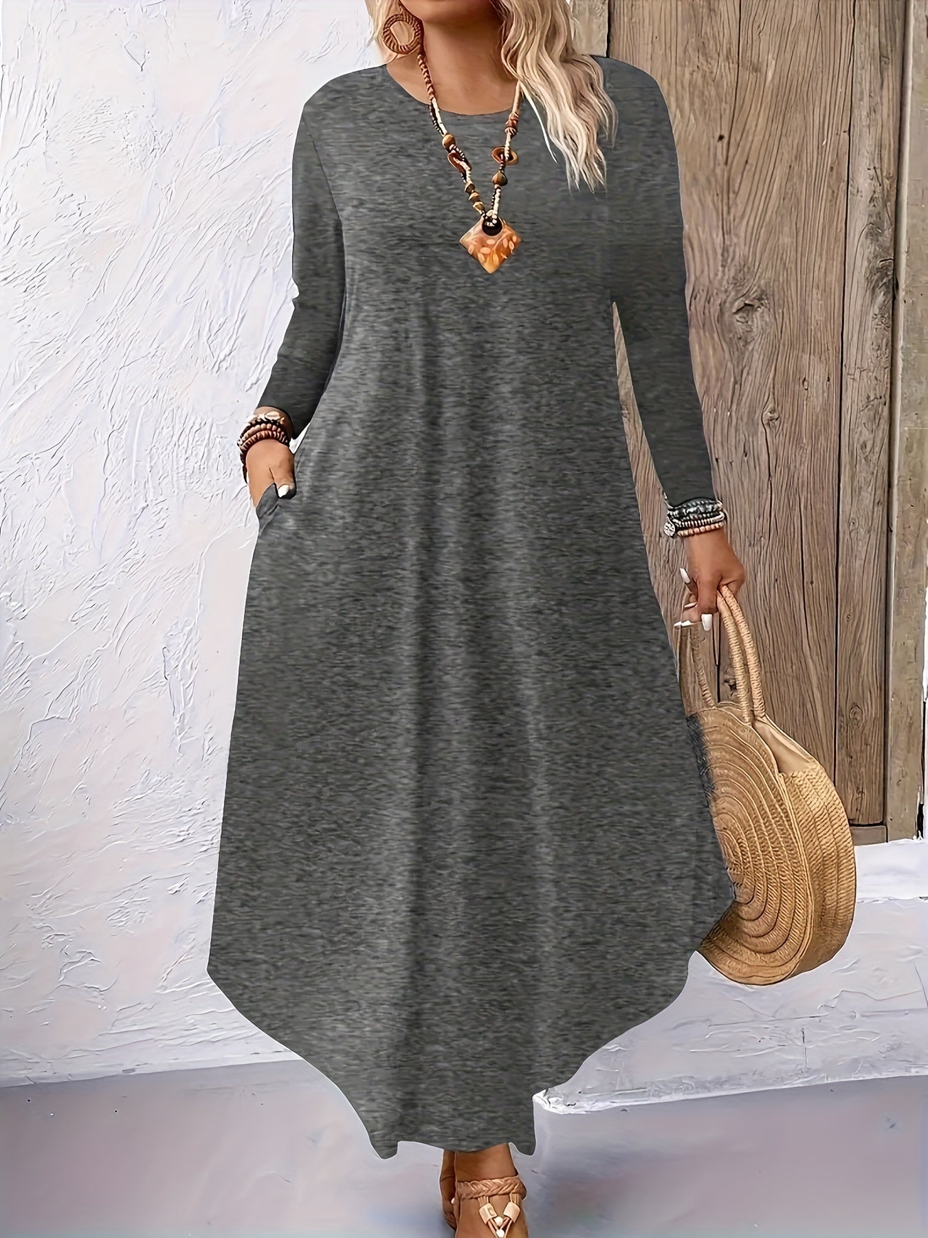 Casual Plain Women's Dress