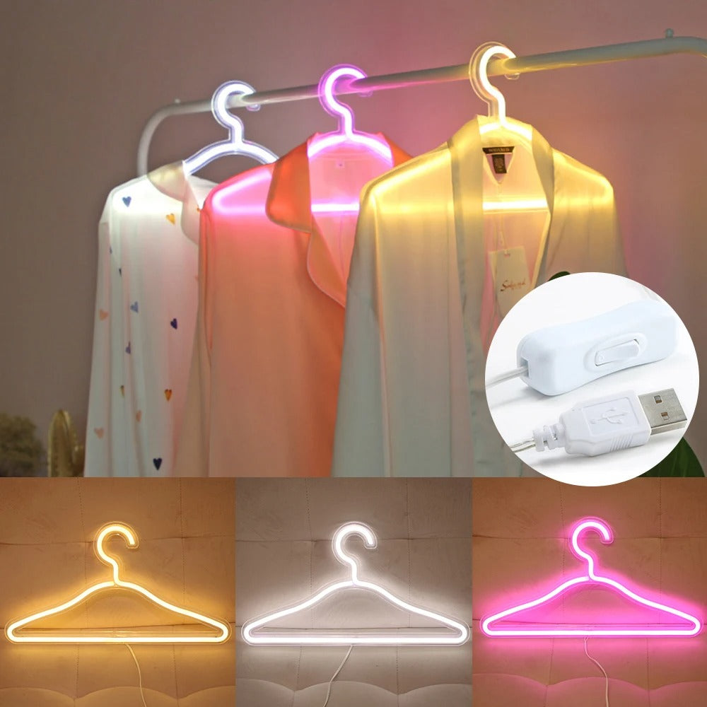 LumaHook – Stylish illuminated hangers for easy wardrobe navigation
