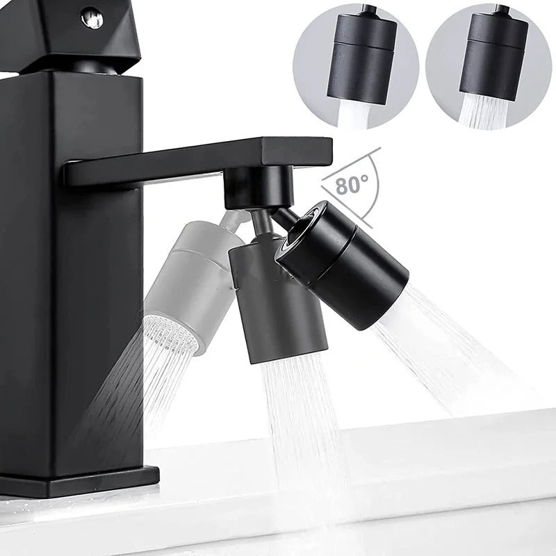 FlexSpray 360° Rotating Faucet Spray Head with Adjustable Water Flow