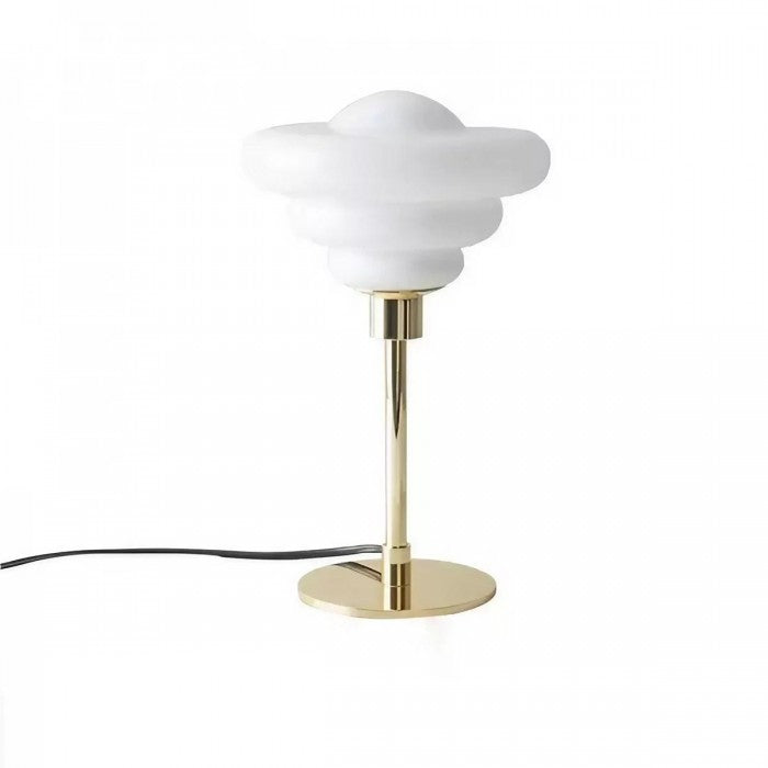 LumaRipple table lamp in textured glass