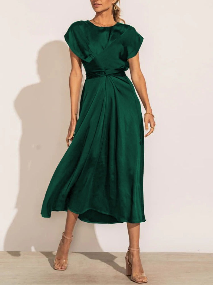 Victoria Elegant Draped Dress