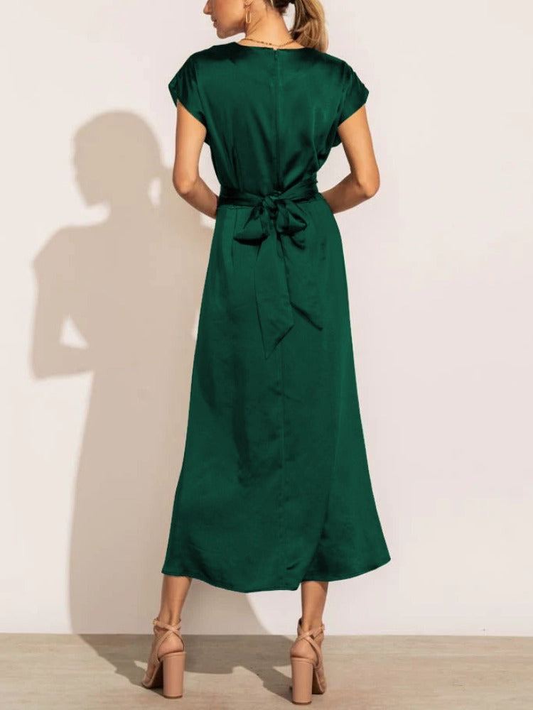 Victoria Elegant Draped Dress
