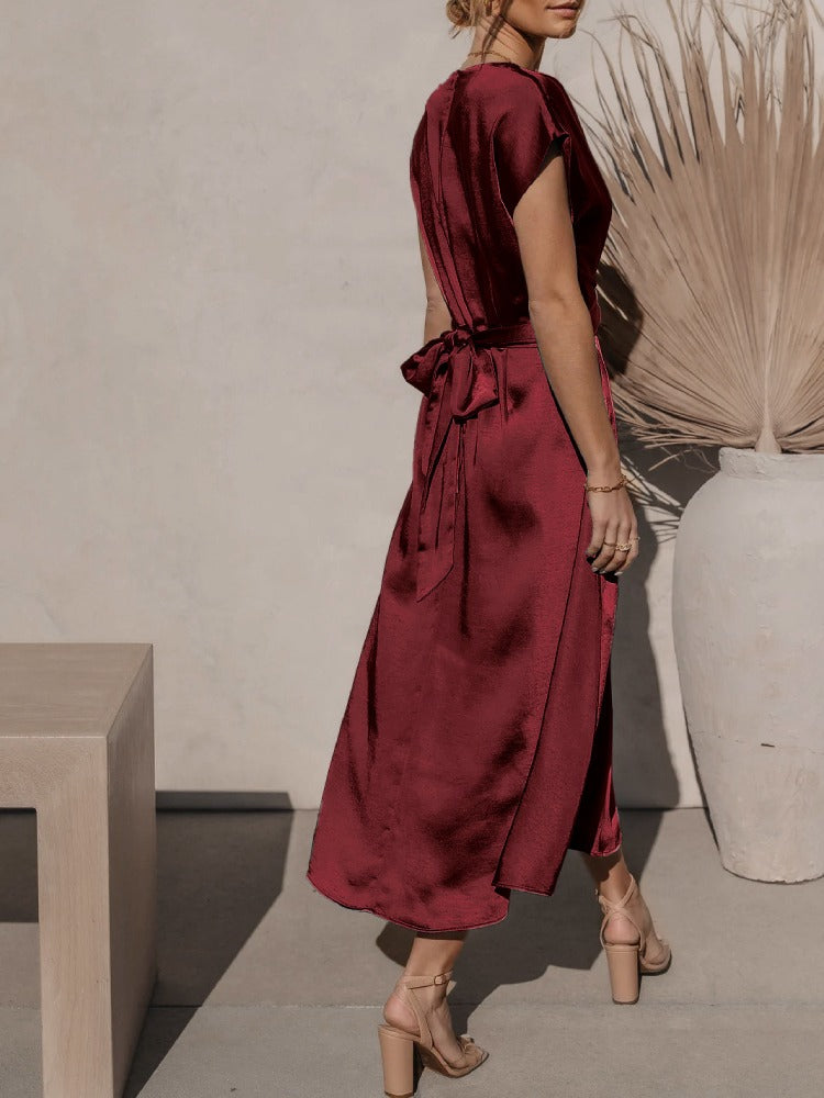 Victoria Elegant Draped Dress