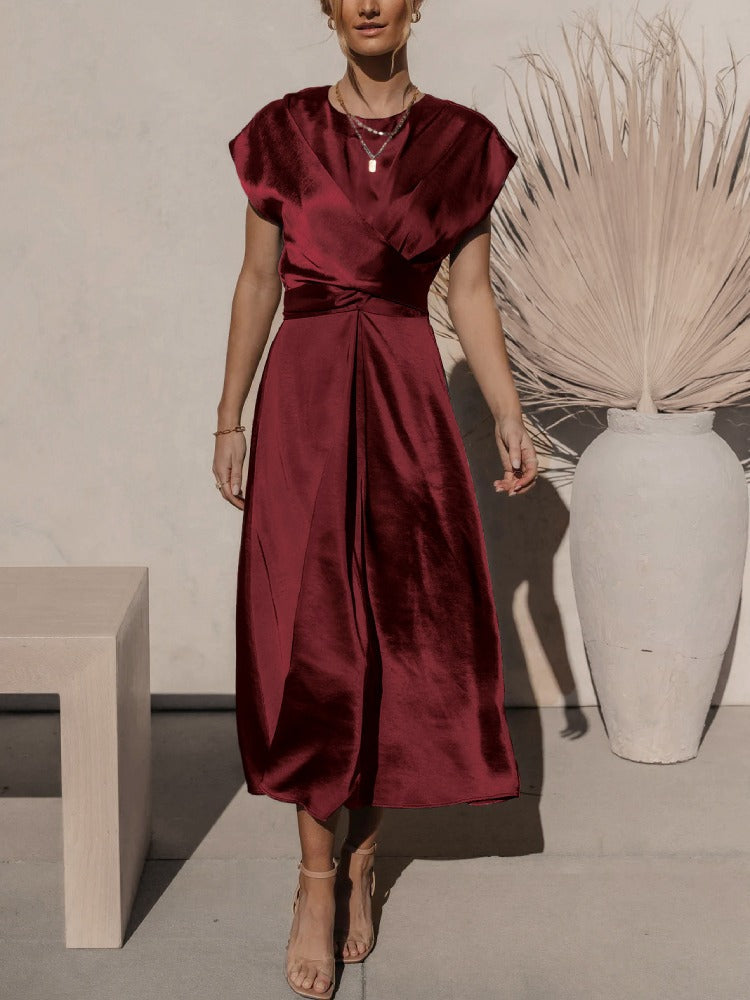 Victoria Elegant Draped Dress