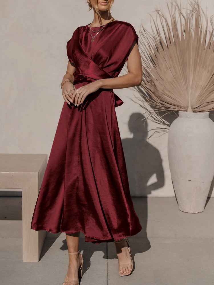 Victoria Elegant Draped Dress