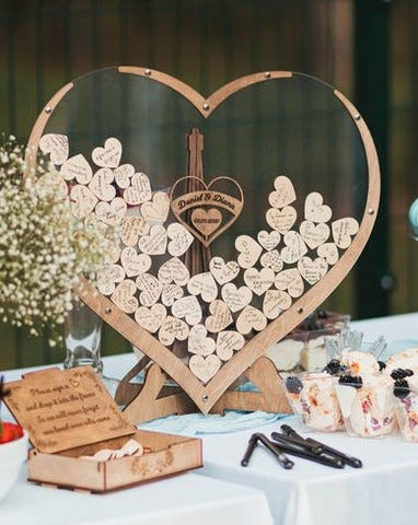 Everlasting Moments heart-shaped guest book