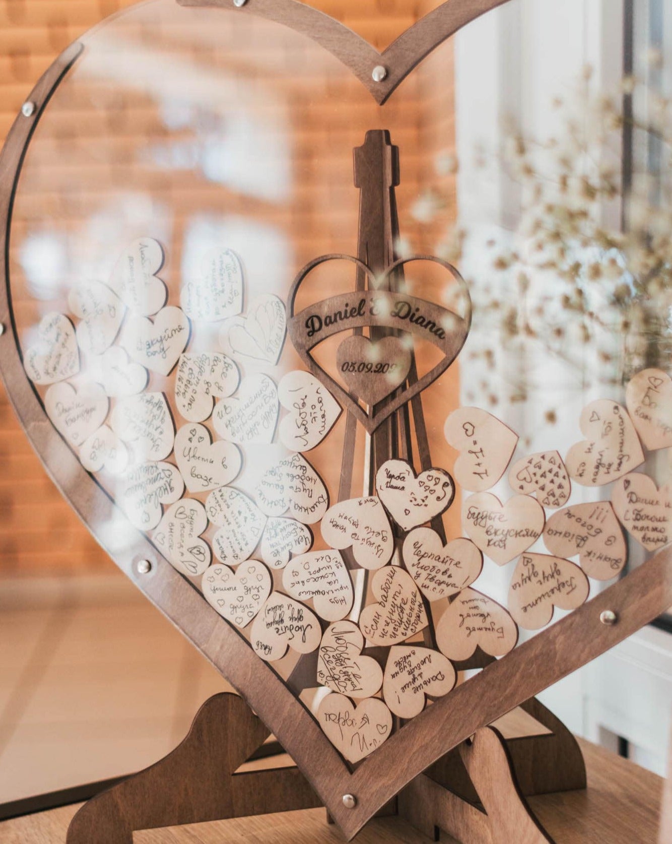 Everlasting Moments heart-shaped guest book