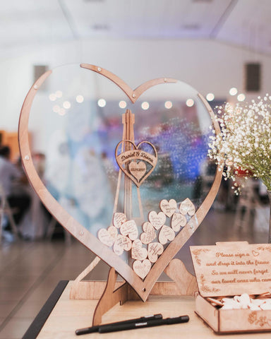 Everlasting Moments heart-shaped guest book