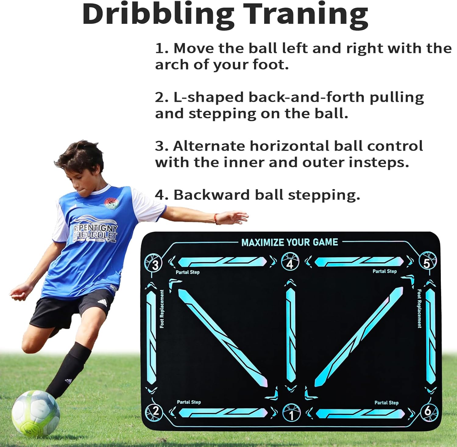 Soccer Training Mat for All Skill Levels