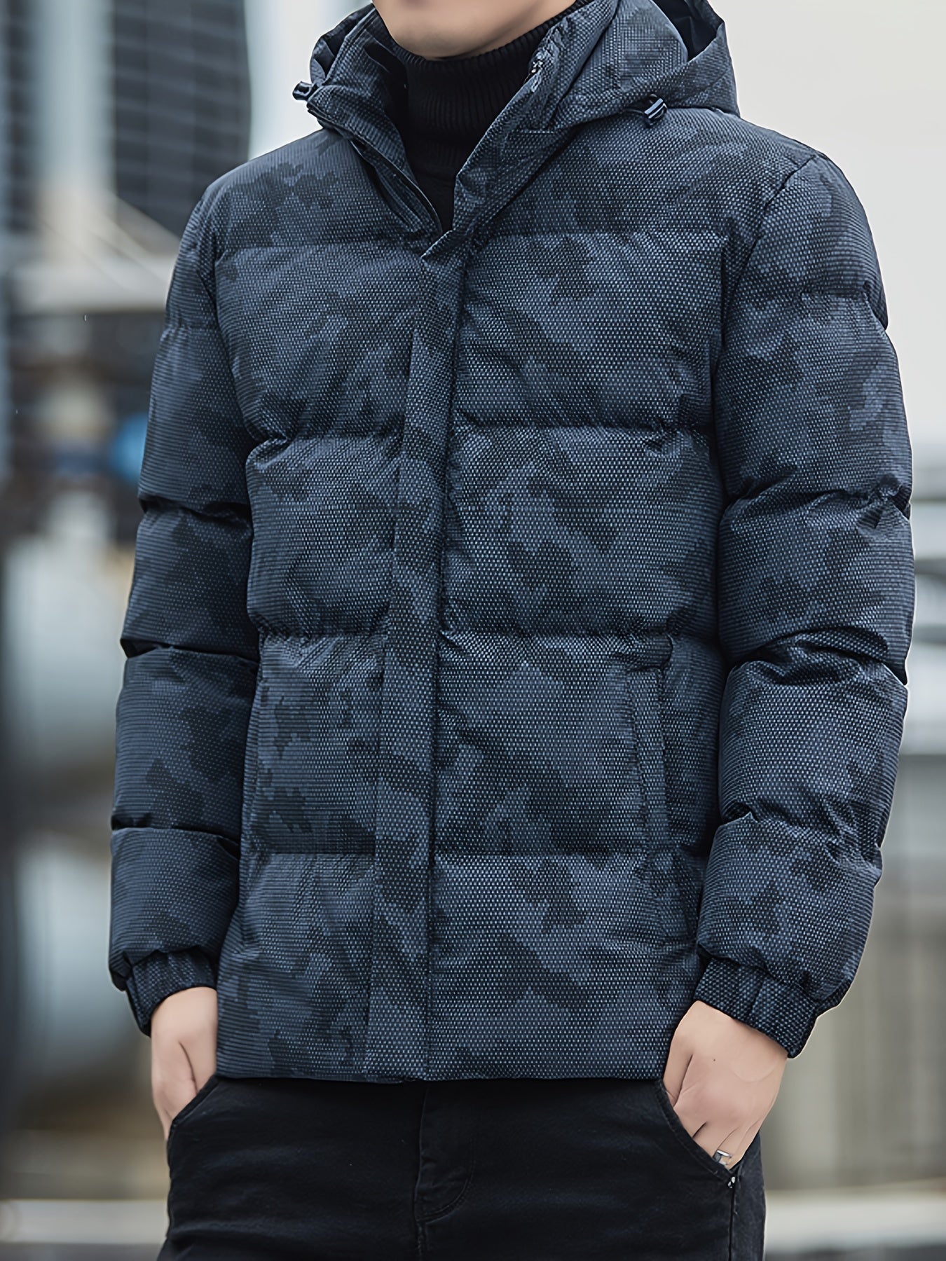 Nick | Hooded Puffer Jacket with Pockets