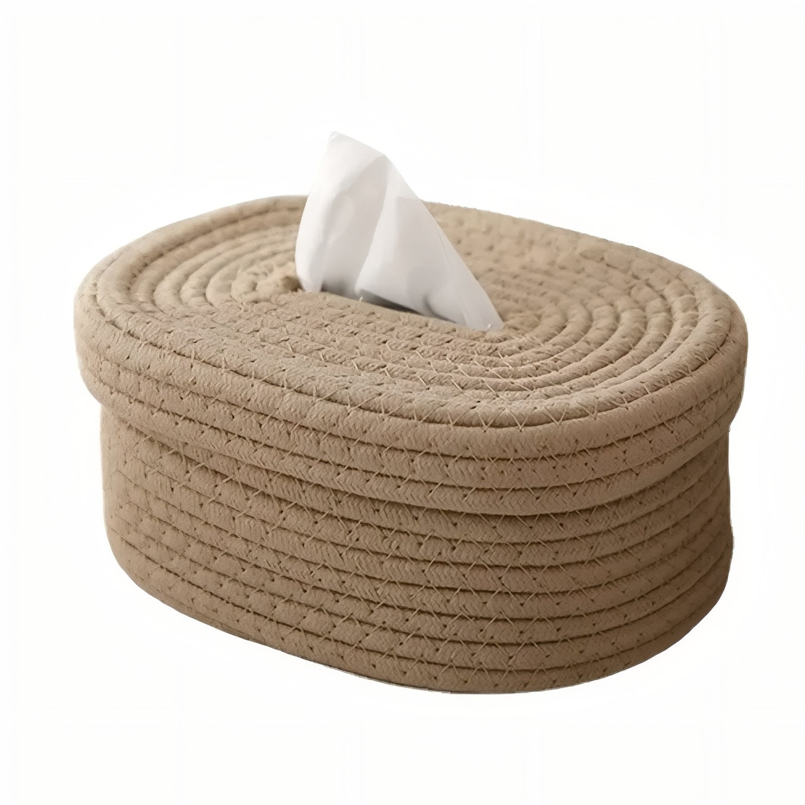 TissuElegance - Oval Cushion Cover Made of Tissue with Stylish Design