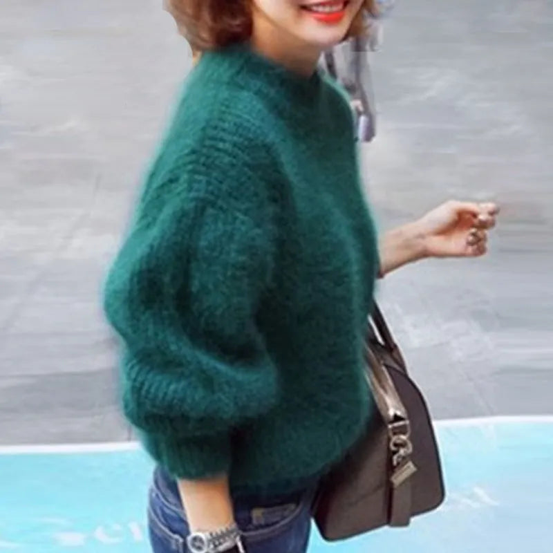 Emerald - Fuzzy Relaxed Sweater