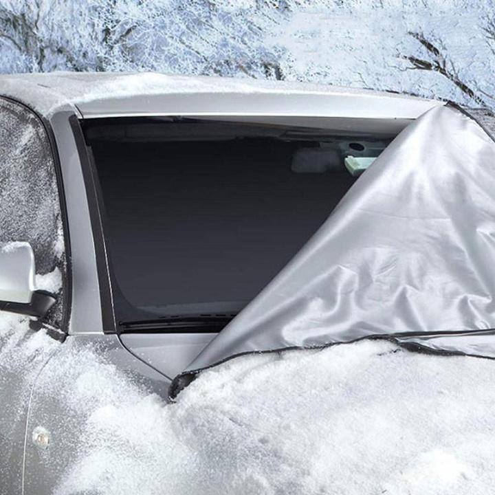 Magnetic anti-snow cover for car