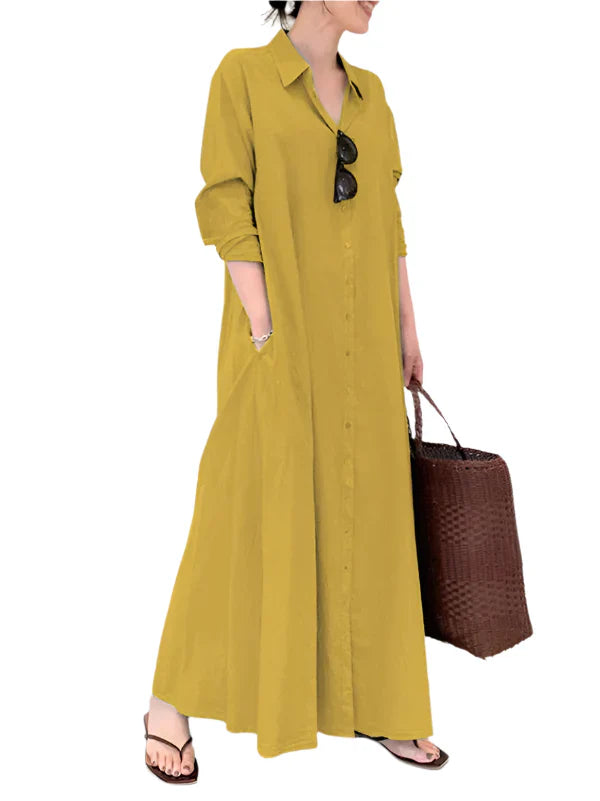 Livia Maxi Dress for Women – Elegant Long Dress with A-Line Silhouette