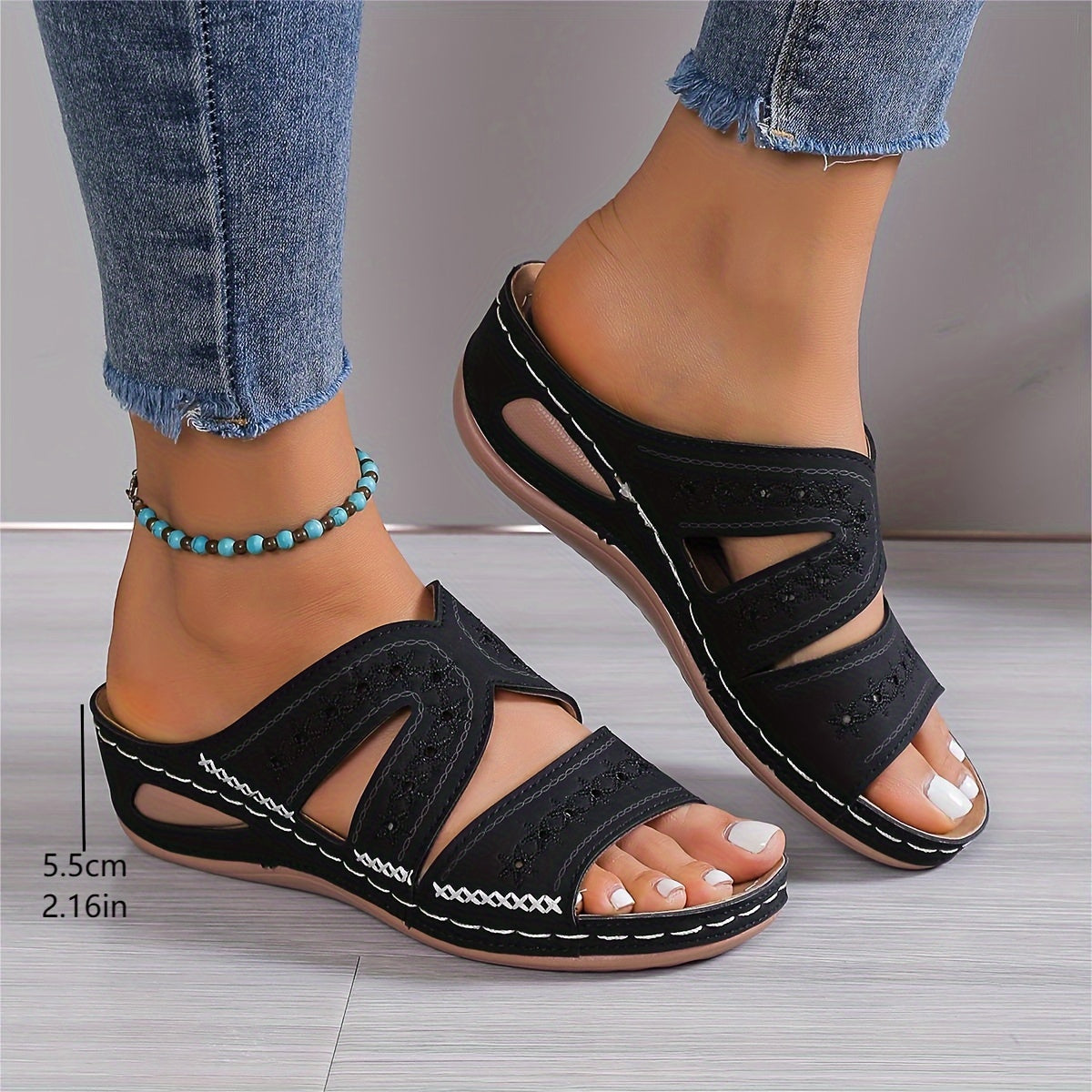 Women retro high bottom Sandal