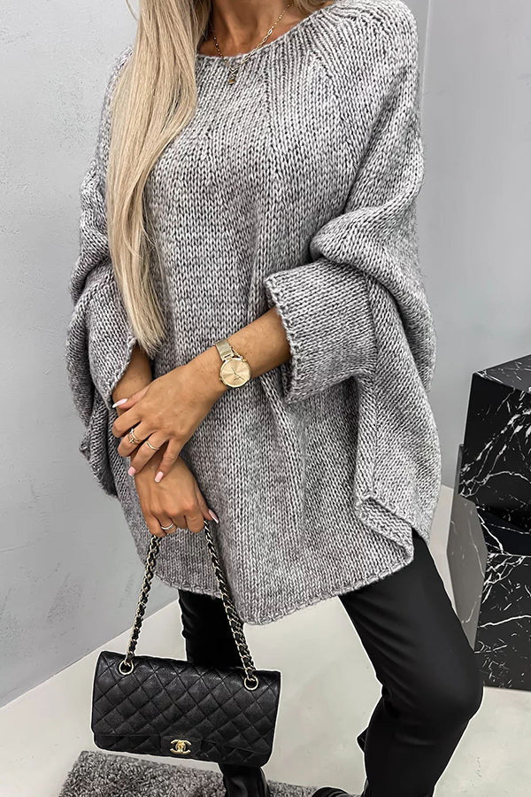 Lauren - Loose knit sweater with round neck