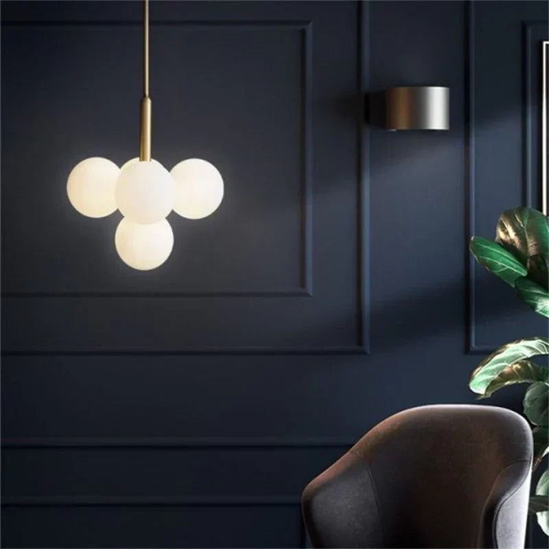OrbaLuxe - Clustered Opal Glass Pendant Light