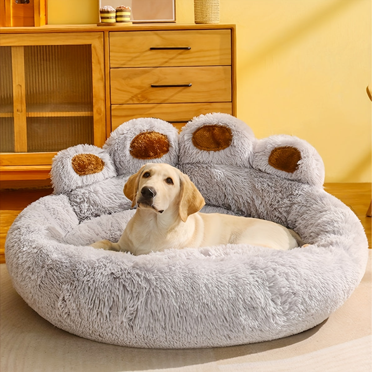 Ultimate Comfort Paw-Shaped Pet Bed