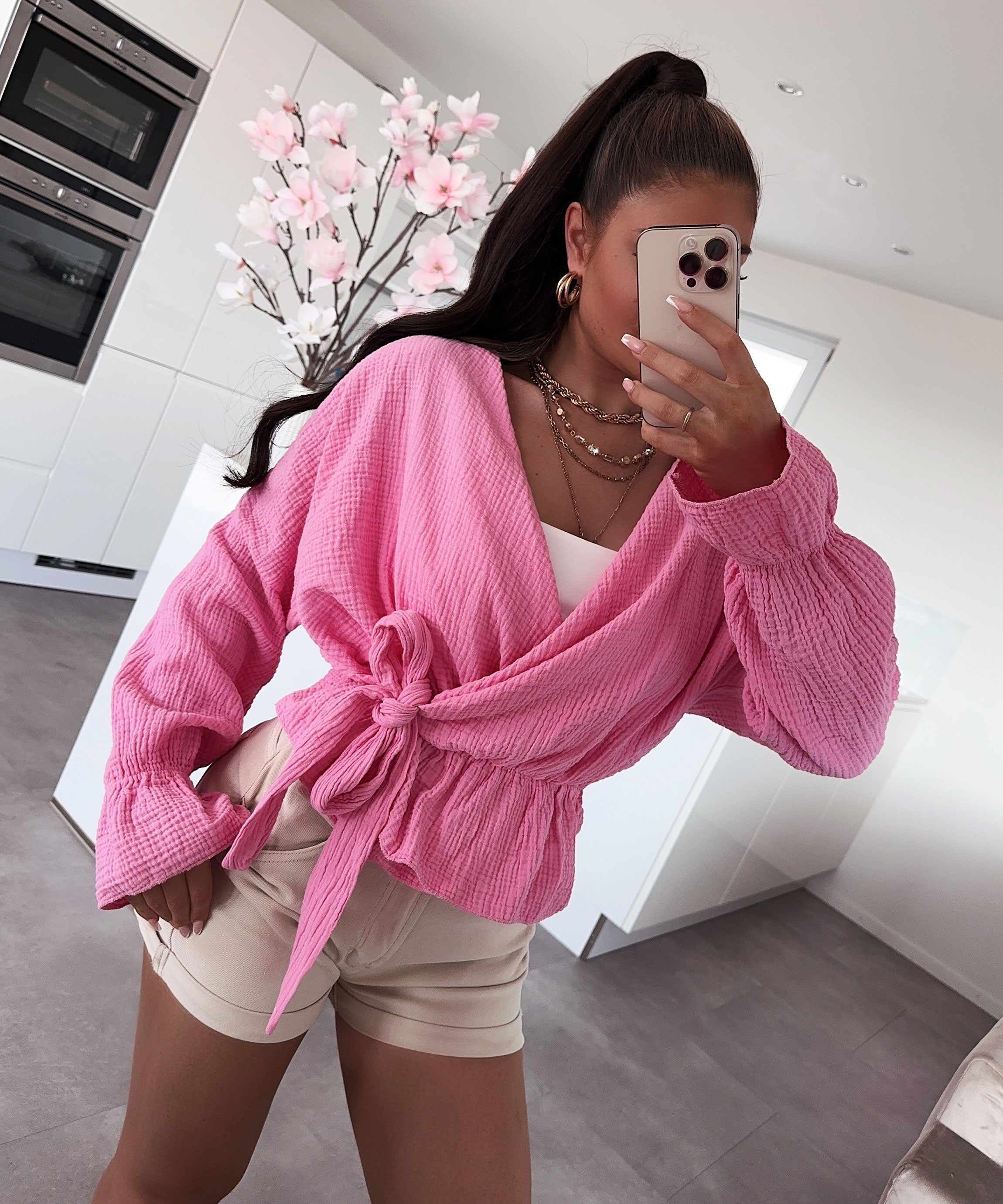 Celine Baby Pink Blouse