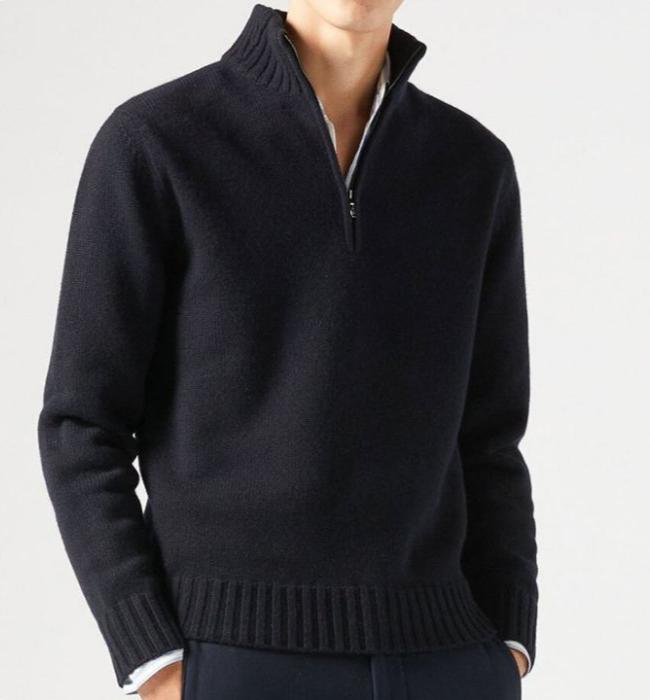 William | Casual Men's Stylish Half-Zip Sweater