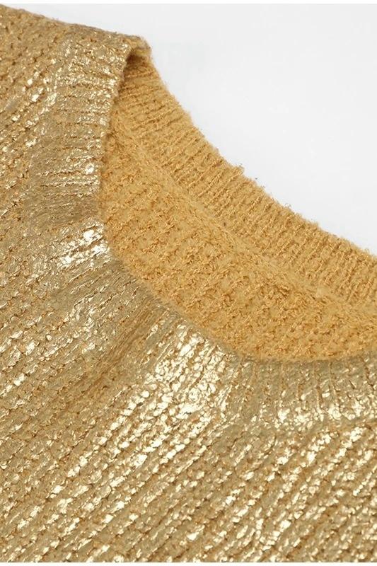 Metallic Knitted Sweater