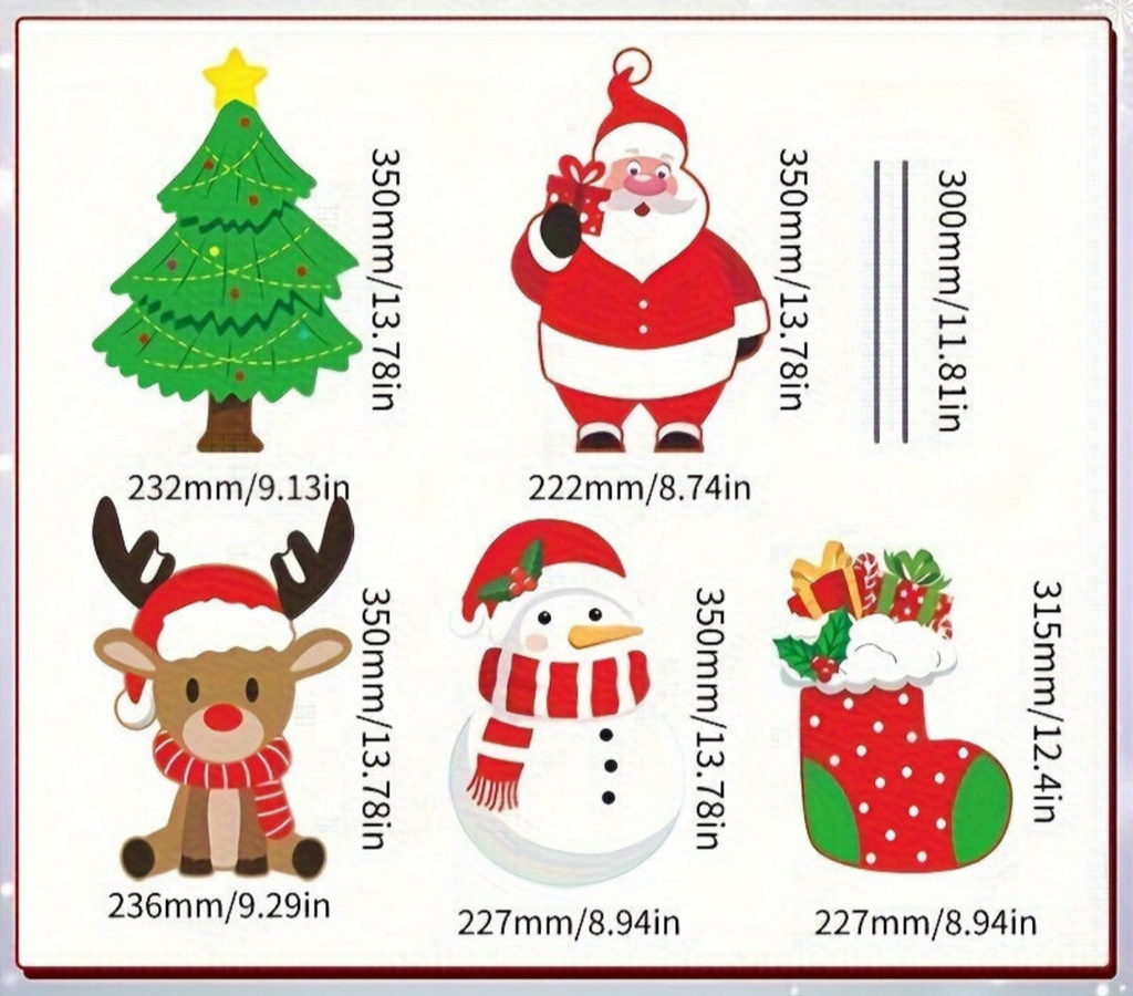 HolidayGlow - Christmas Outdoor Decorations 5 Piece Set