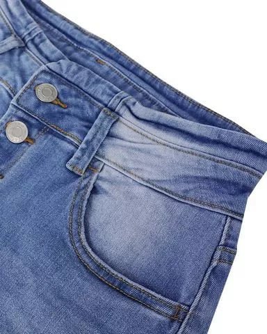 Chloe Flex | Button High Waist Denim Pants for Women