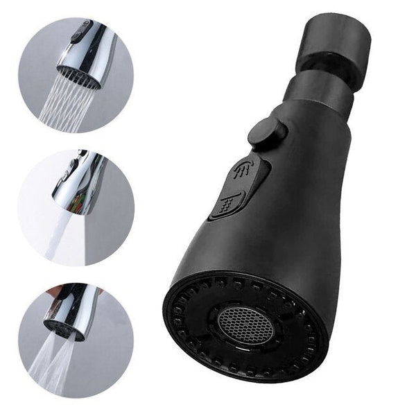 FlexiFlow – Faucet Head with 360° Rotation and Double Spray Function