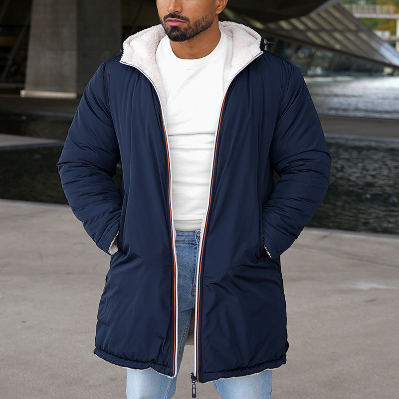 Walter - Fleece-lined hoodie with zipper closure