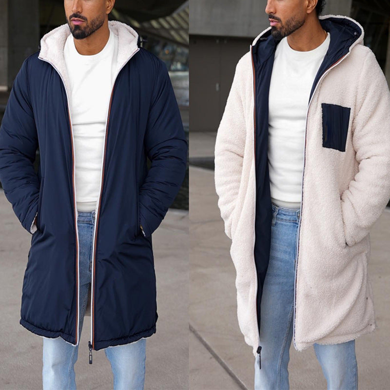 Walter - Fleece-lined hoodie with zipper closure