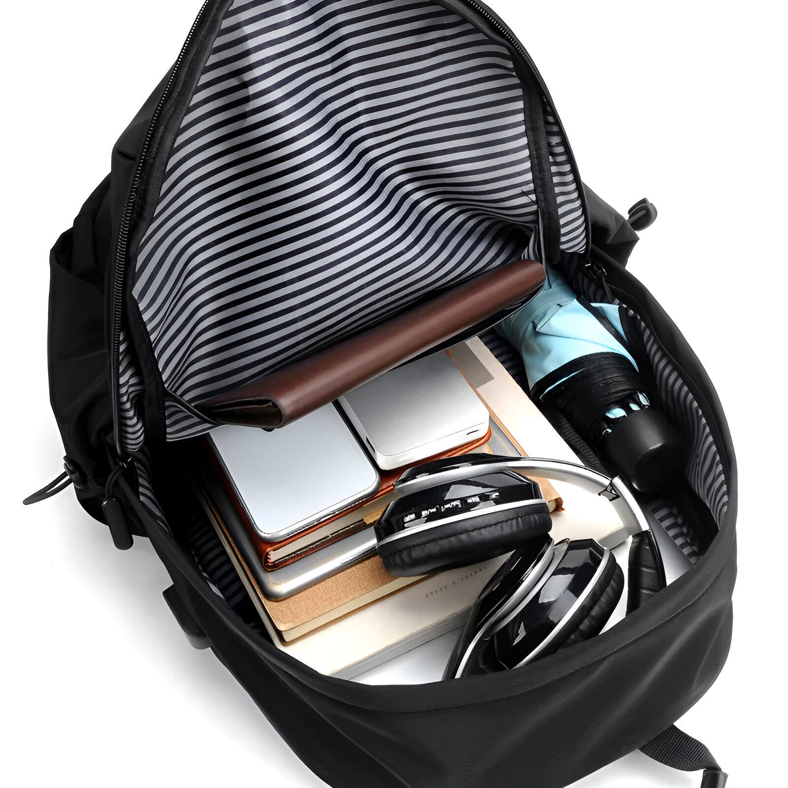 UrbanCraft Multi-Pocket Leather Backpack