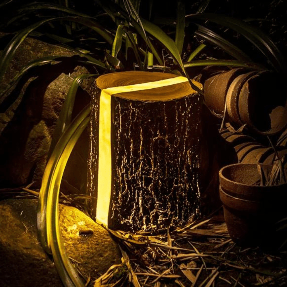 GlowLog - LED Garden Stump Lamp