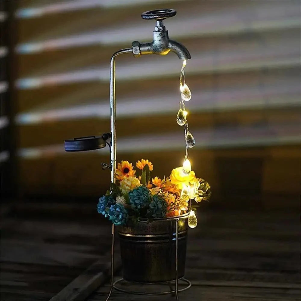 GlowDrop - Solar Powered Water Drop Lamp