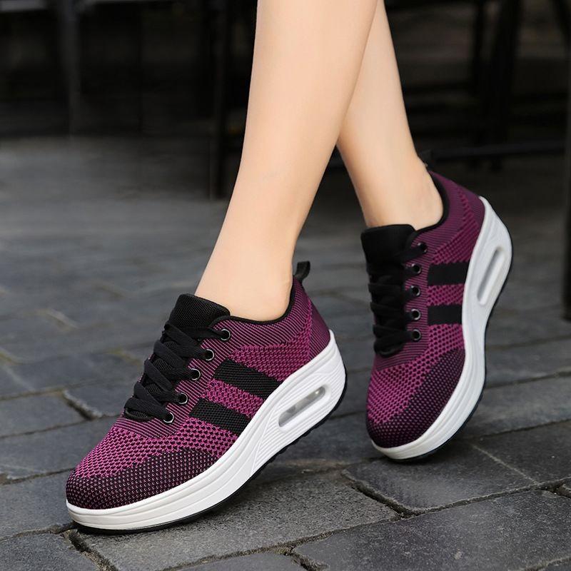 Women light air flying woven mesh orthopedic Sneakers