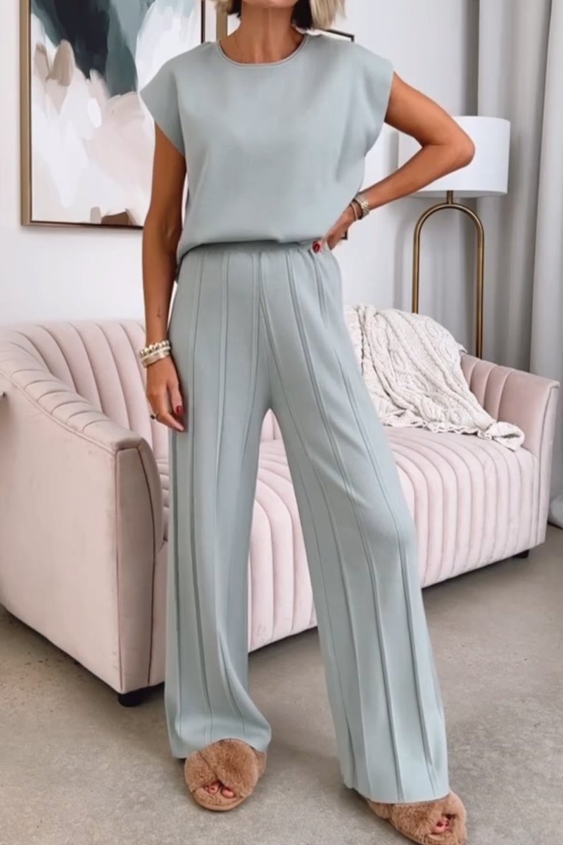 Jessica - Sweater and wide leg pants