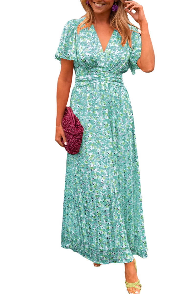 Amalfi – Long dress with V-neck and flattering fit