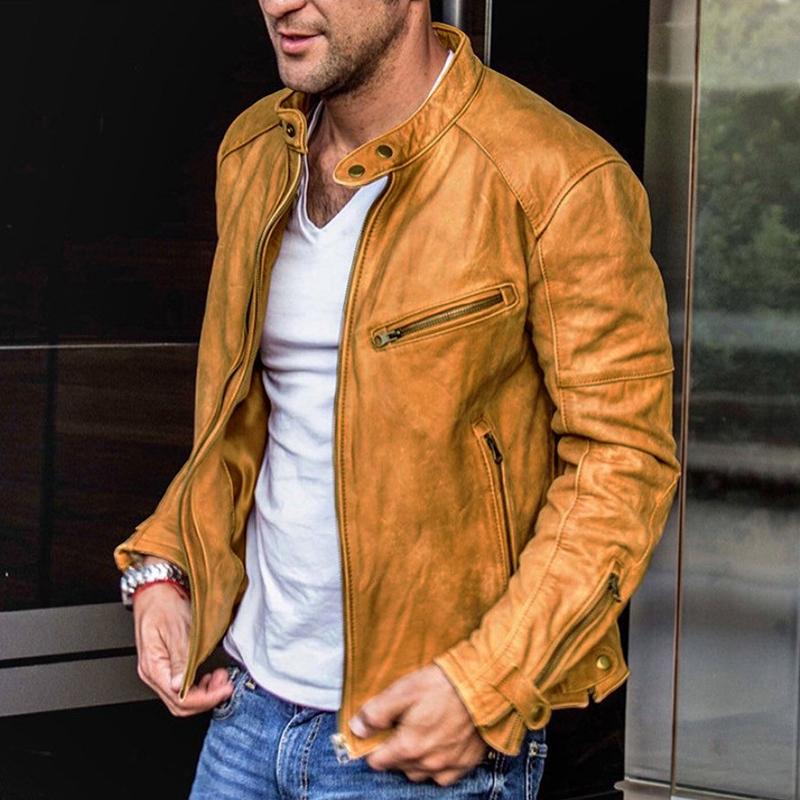 Sebastian Retro Men’s Vegan Leather Jacket