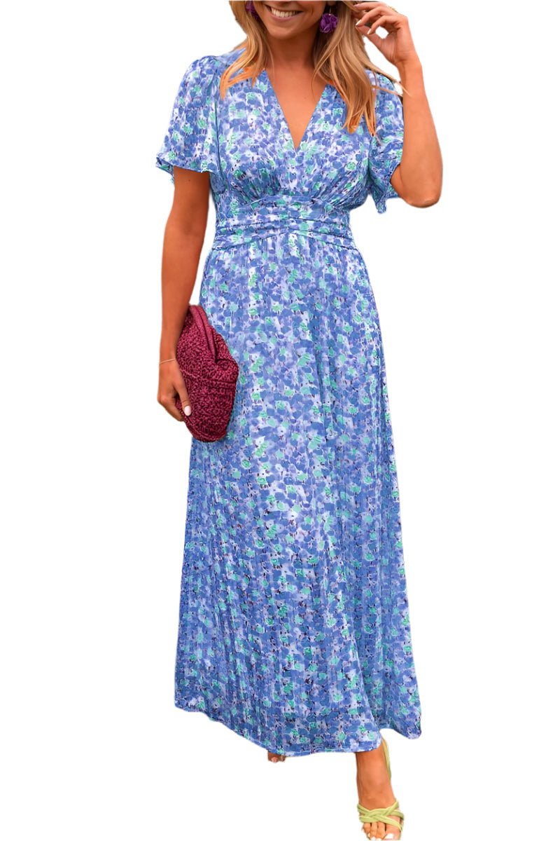 Amalfi – Long dress with V-neck and flattering fit