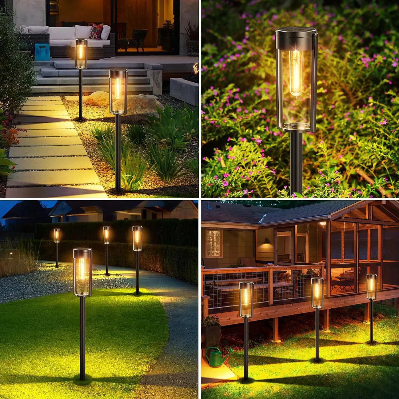 SereneGlow - sophisticated solar lamps for walkways