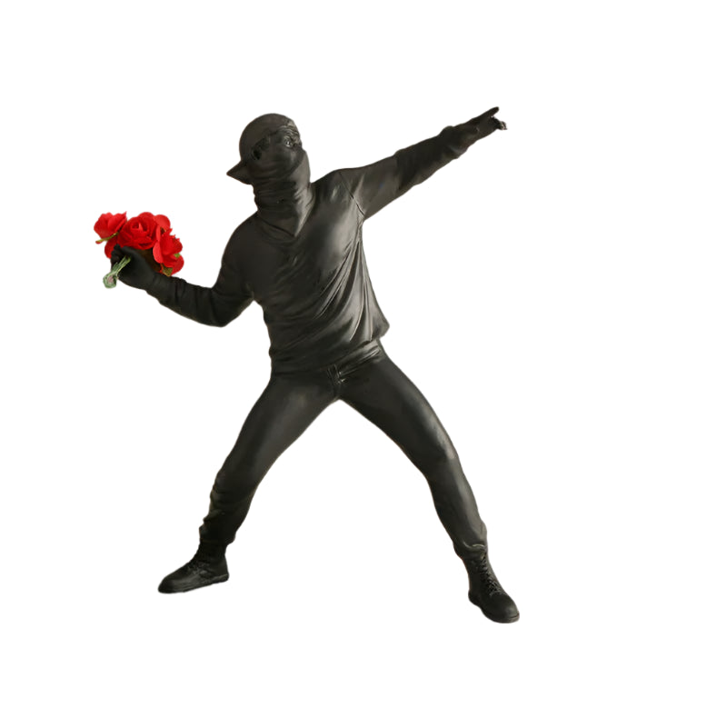 BloomThrower Modern Flower Thrower Statue
