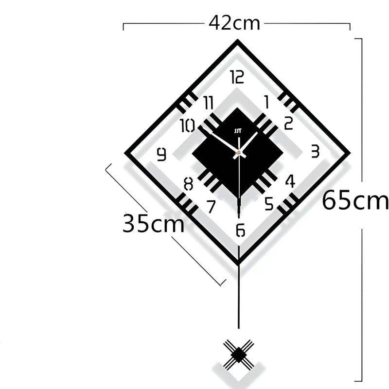 TimelessSquare - Simple Square Wall Clock