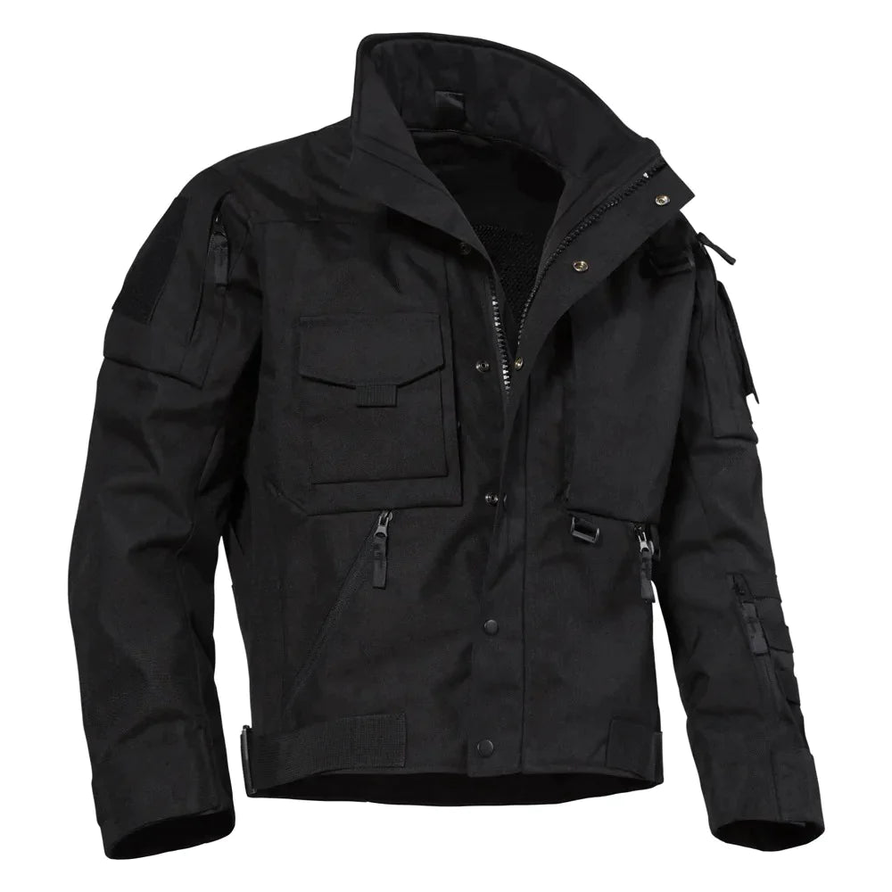 William - Waterproof long sleeve jacket with multiple pockets and zip