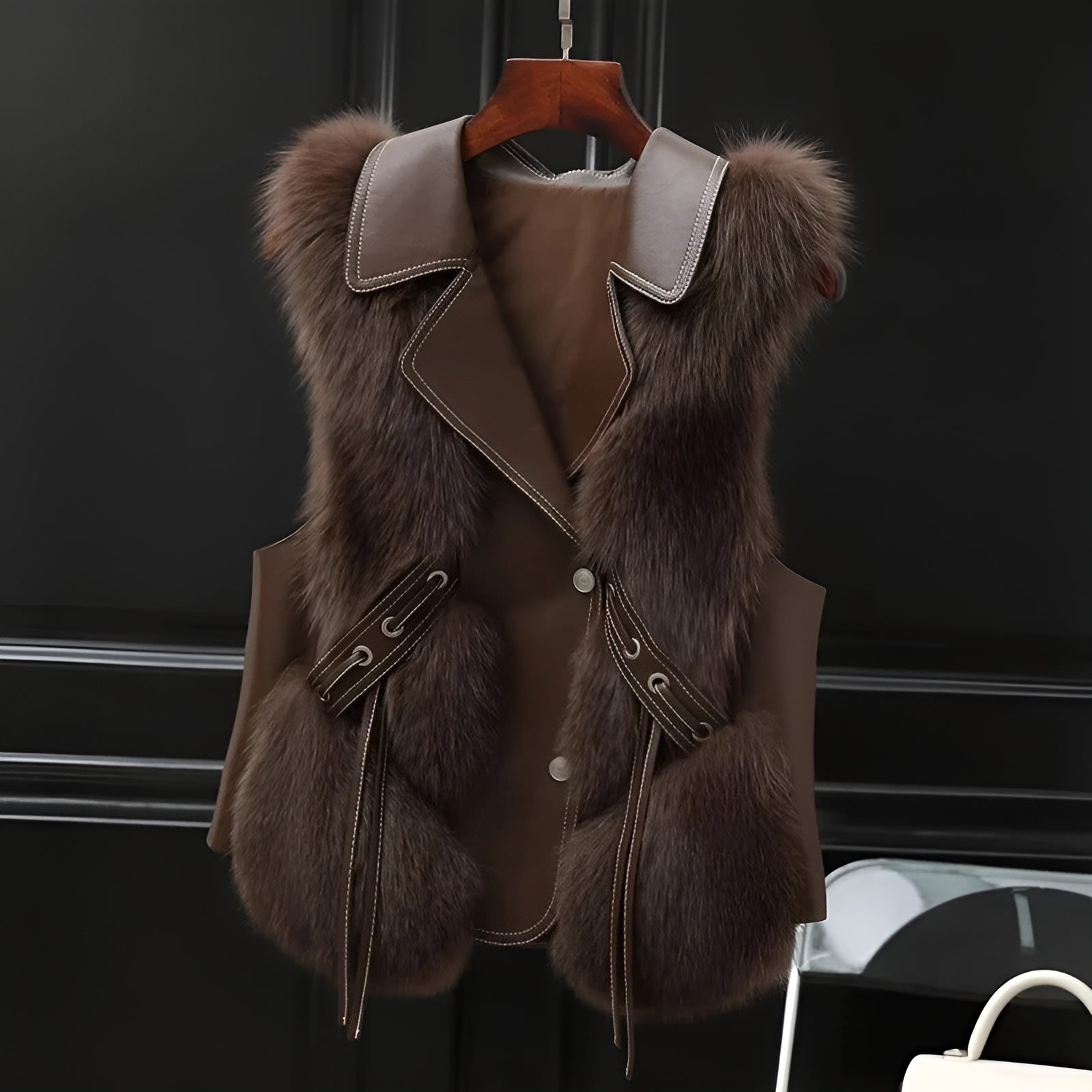 Mila - Cozy Faux Fur Vest Coat