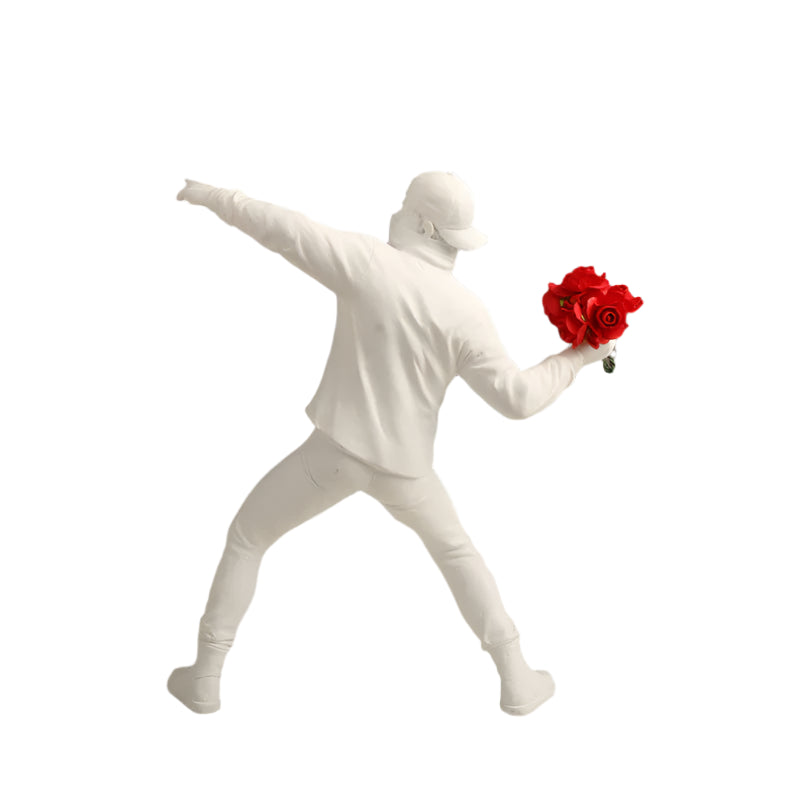 BloomThrower Modern Flower Thrower Statue
