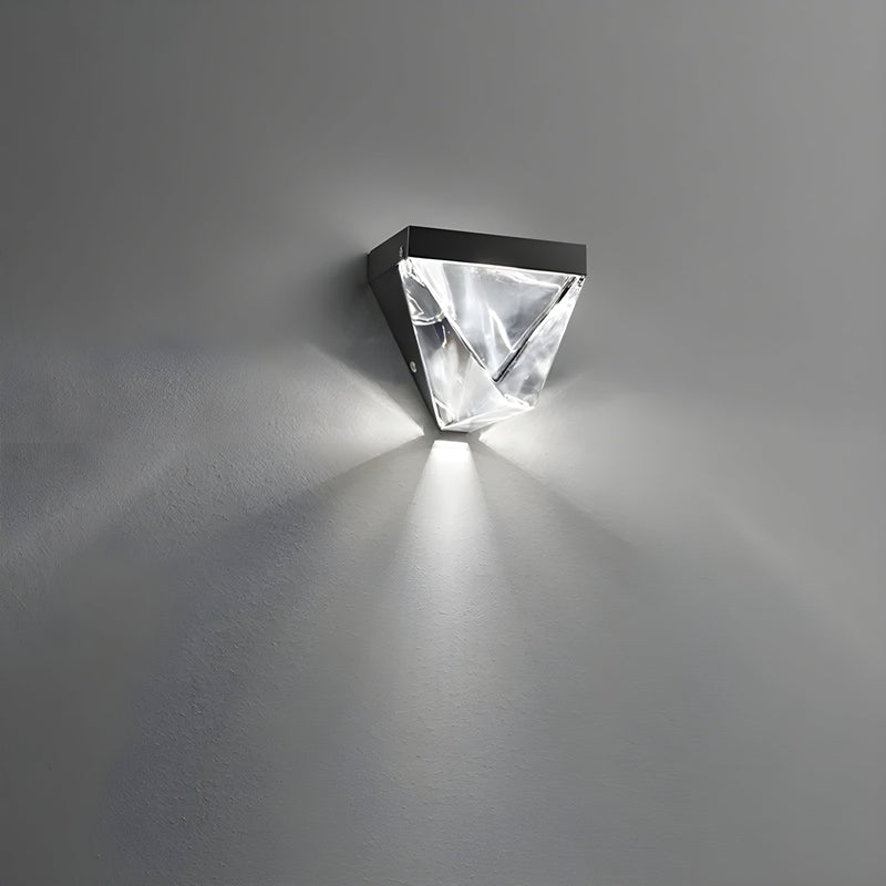 Geometric crystal wall lamp light