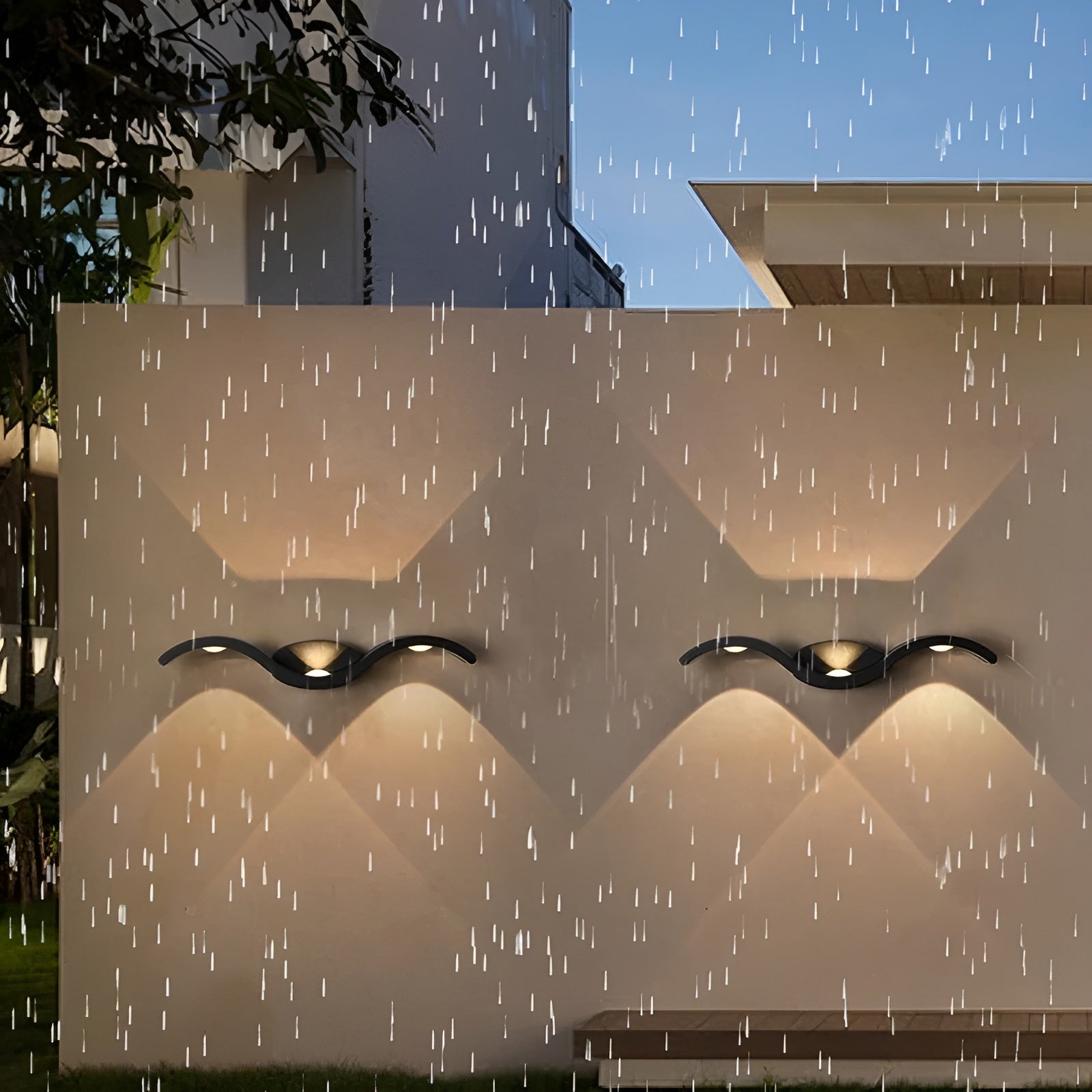 Modern waterproof LED wall lamp for indoor and outdoor spaces