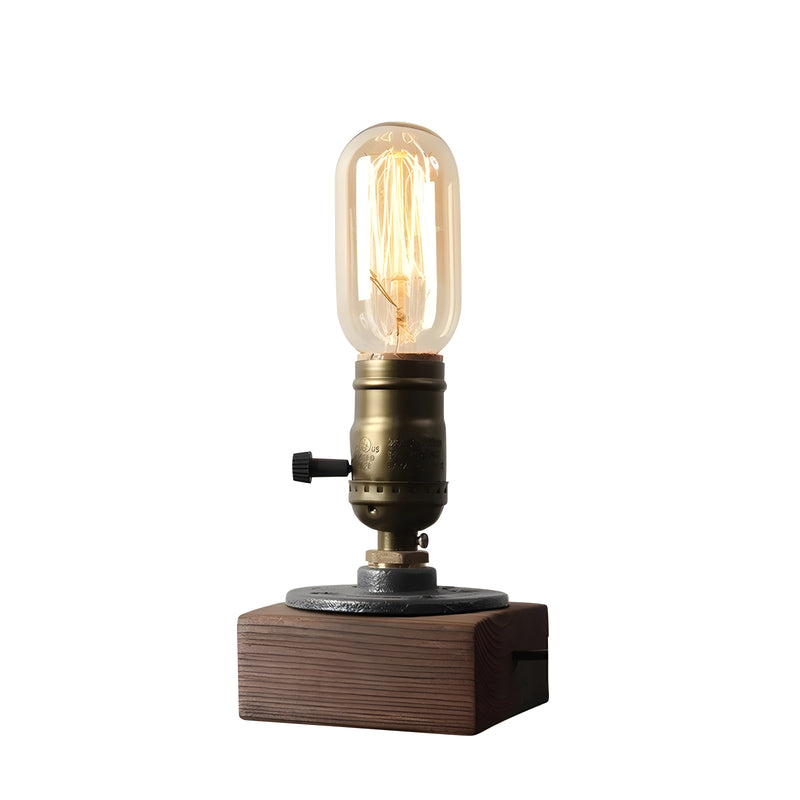 Antique industrial bulb table lamp