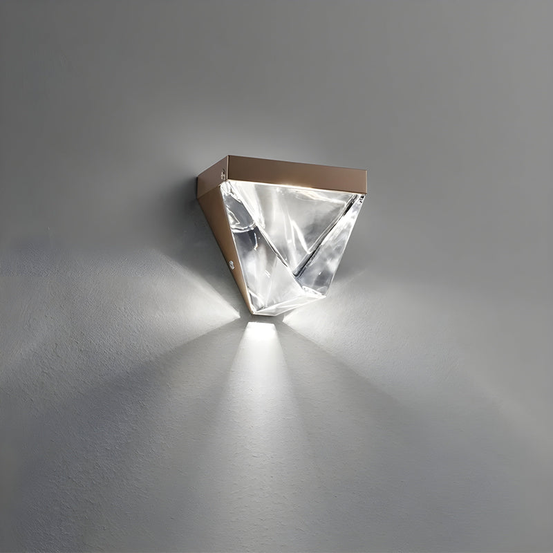 Geometric crystal wall lamp light